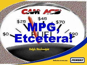 MPG Etcetera Ralph Stockmayer Before You Think About