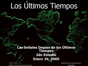 Los ltimos Tiempos Las Seales Impas de los