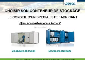 CHOISIR SON CONTENEUR DE STOCKAGE LE CONSEIL DUN