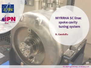 MYRRHA SC linac spoke cavity tuning system N