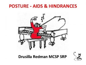 POSTURE AIDS HINDRANCES Drusilla Redman MCSP SRP WHAT