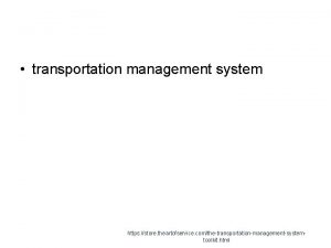 transportation management system https store theartofservice comthetransportationmanagementsystemtoolkit html