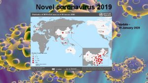 Novel coronavirus 2019 Update 29 January 2020 1