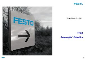 Festo Didactic BR H 510 Automao Hidrulica Didactic