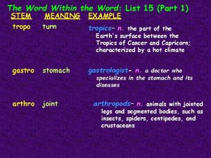 The Word Within the Word List 15 Part