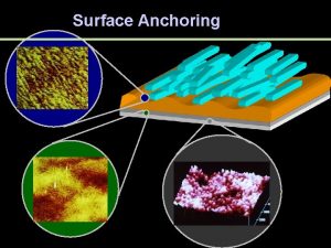 Surface Anchoring Goals Surface Alignment Homeotropic Alignment Homogeneous