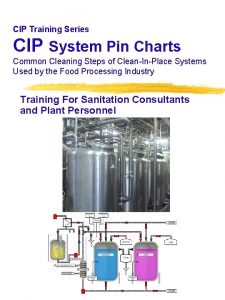CIP Training Series CIP System Pin Charts Common