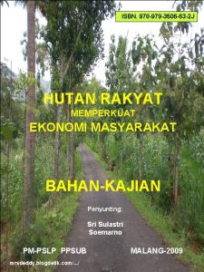 ISBN 978 979 3506 63 2 J HUTAN