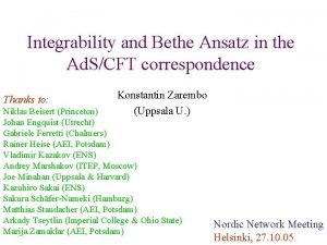 Integrability and Bethe Ansatz in the Ad SCFT