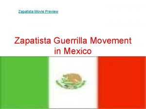 Zapatista Movie Preview Zapatista Guerrilla Movement in Mexico