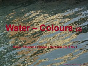 Water Colours 2 Music Frederick Chopin Nocturne Op