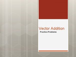 Vector Addition Practice Problems Problem 1 Jos decided