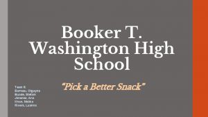 Booker T Washington High School Team 6 Barreau