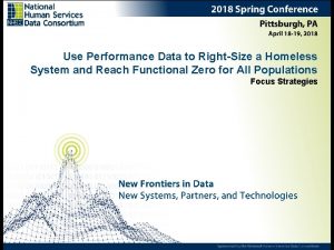 Use Performance Data to RightSize a Homeless System