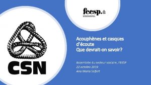 Acouphnes et casques dcoute Que devraiton savoir Assemble