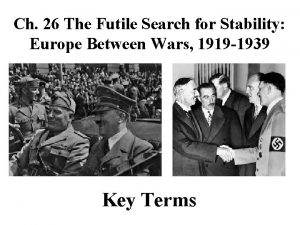 Ch 26 The Futile Search for Stability Europe