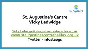 St Augustines Centre Vicky Ledwidge Vicky Ledwidgestaugustinescentrehalifax org