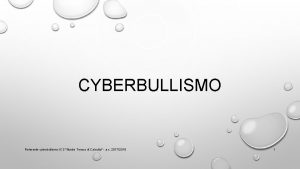 CYBERBULLISMO Referente cyberbullismo ICS Madre Teresa di Calcutta