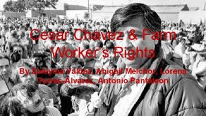 Cesar Chavez Farm Workers Rights By Zuleyma Valdez