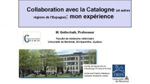 Collaboration avec la Catalogne et autres rgions de