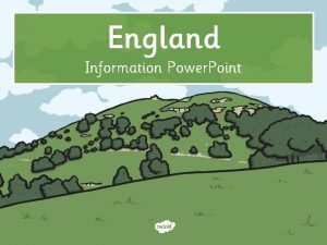 England Information Power Point Map of Englands Cities