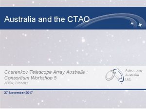 Australia and the CTAO Cherenkov Telescope Array Australia