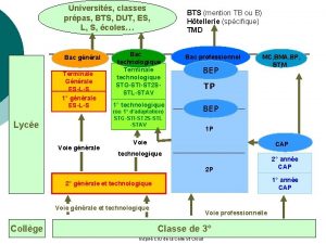 Universits classes prpas BTS DUT ES L S