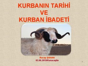 KURBANIN TARH VE KURBAN BADET Recep AHAN 02