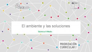 El ambiente y las soluciones Qumica II Medio