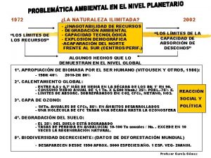 1972 LA NATURALEZA ILIMITADA LOS LMITES DE LOS