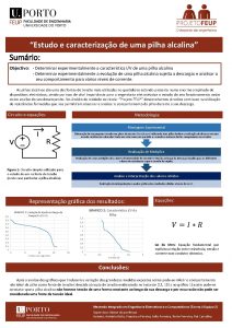 Estudo e caracterizao de uma pilha alcalina Sumrio