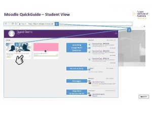 Moodle Quick Guide Student View 1 2 3