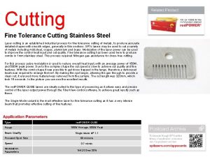Cutting Fine Tolerance Cutting Stainless Steel Laser cutting