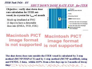 ITER Task T 426 EU SHUT DOWN DOSE