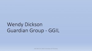 Wendy Dickson Guardian Group GGIL AMCHAM TTs ARISE