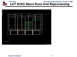 SVACPVO Instrument Analysis Meeting January 27 2006 LAT