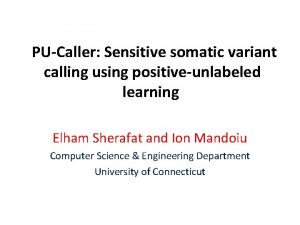 PUCaller Sensitive somatic variant calling using positiveunlabeled learning