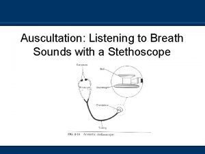 Auscultation Listening to Breath Sounds with a Stethoscope