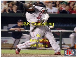 JK Consulting By Kolby White Josh Stamp Introduction