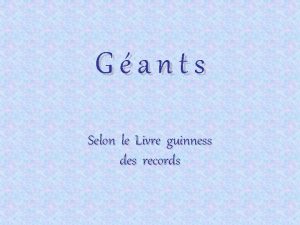 Gants Selon le Livre guinness des records En