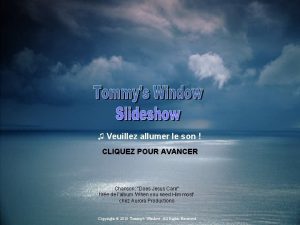 Veuillez allumer le son CLIQUEZ POUR AVANCER Chanson