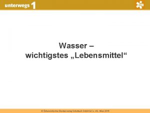 Wasser wichtigstes Lebensmittel sterreichischer Bundesverlag Schulbuch Gmb H