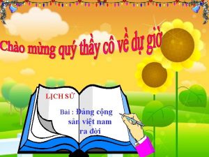 LCH S Bi ng cng sn vit nam