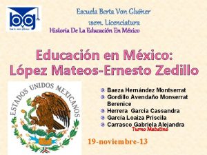 Historia De La Educacin En Mxico Educacin en