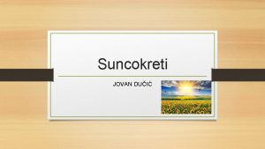 Suncokreti JOVAN DUI Nastavni listi br 1 Lirika