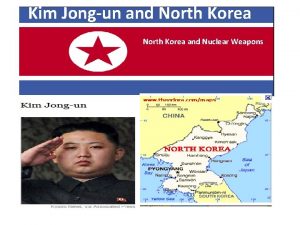 Kim Jongun and North Korea and Nuclear Weapons