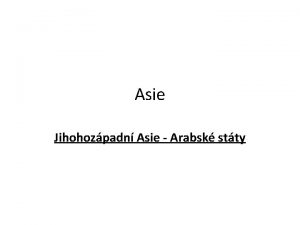 Asie Jihohozpadn Asie Arabsk stty Atlas str 84