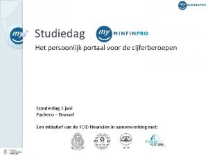 Studiedag Het persoonlijk portaal voor de cijferberoepen Donderdag