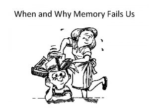 When and Why Memory Fails Us 7 Sins