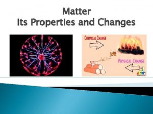 Matter Its Properties and Changes What is matter